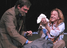 Silas Weir Mitchell and Kate A. Mulligan in 'Women of Lockerbie' at Actor's Gang