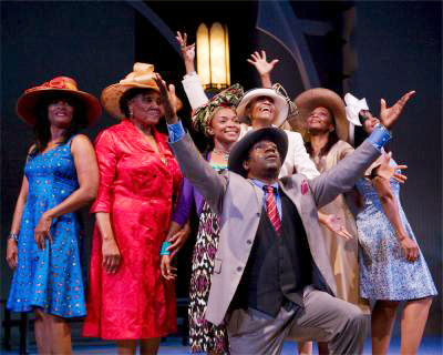 The cast of 'Crowns' at Pasadena Playhouse. Photo by Craig Schwartz