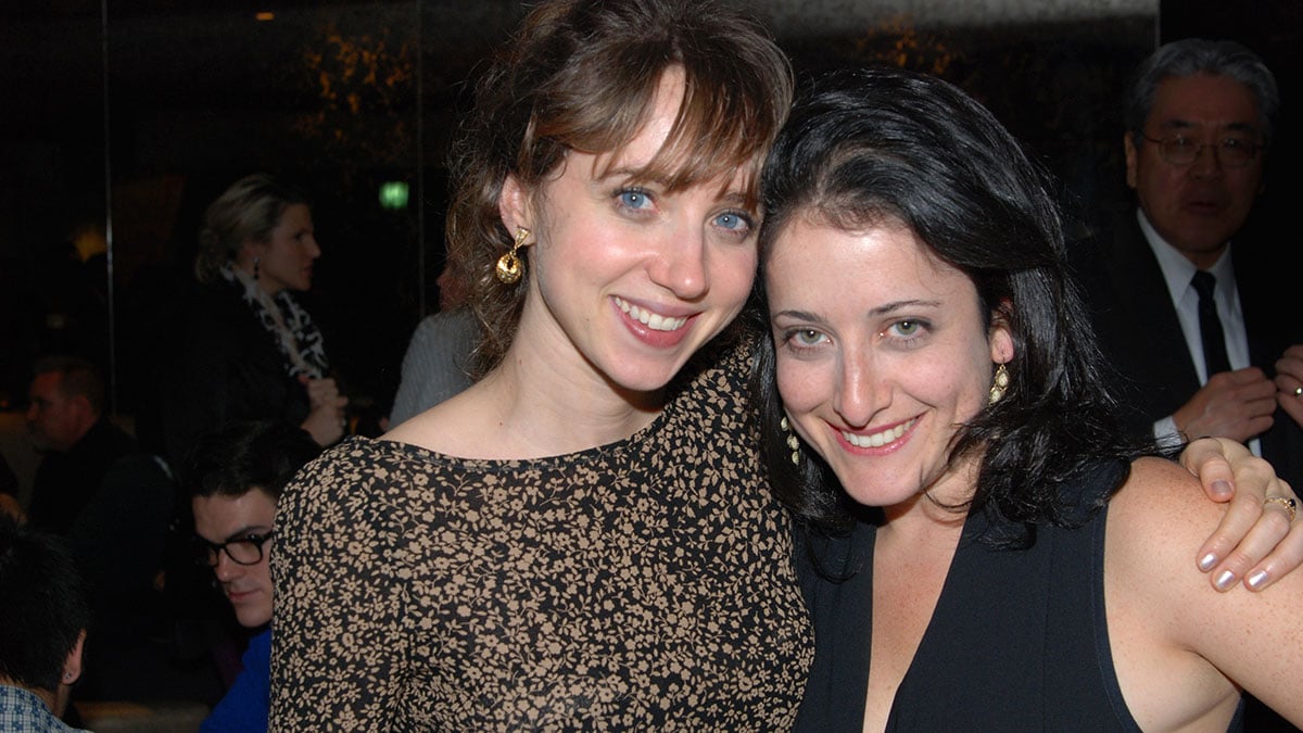 Playwright Zoe Kazan and Director Lila Neugebauer at opening night of Kazan's Trudy and Max in Love at South Coast Repertory. Photo by Debora Robinson