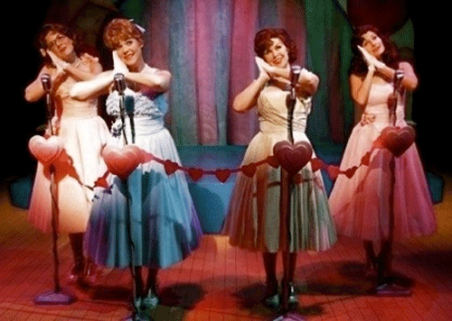 Kim Huber, Bets Malone, Kirsten Chandler and Julie Dixon Jackson in The Marvelous Wonderettes