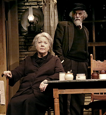 Robin Pearson Rose and Jarlath Conroy in 'Outside Mullingar' at the Geffen Playhouse.