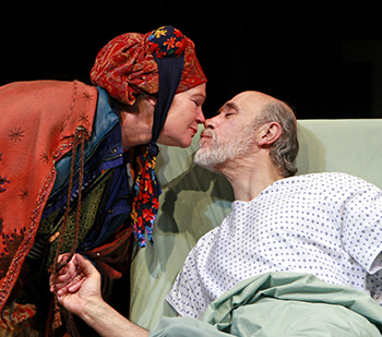 Linda Gehringer and Tony Amendola in 'The Language Archive' by Julia Cho at South Coast Repertory. Photo by Henry DiRocco