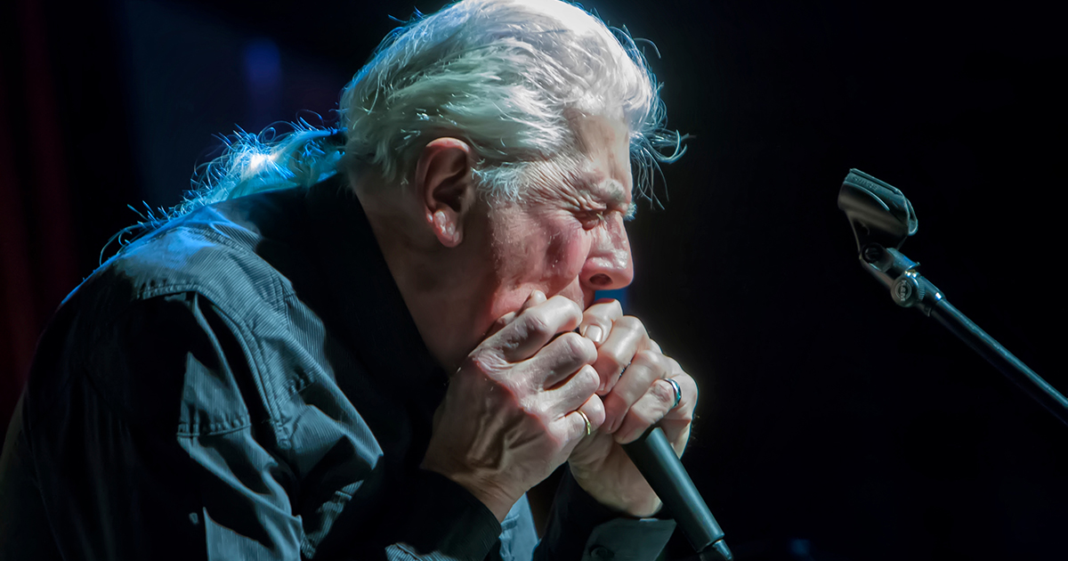 Britain's Blues man John Mayall. Photo by Arnie Goodman