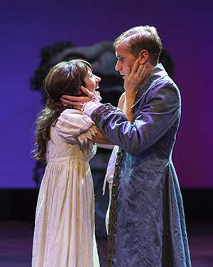 Helen Sadler and Adam Haas Hunter in 'Cymbeline' at A Noise Within in 2012. Photo by Craig Schwartz