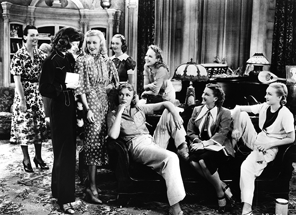 Katharine Hepburn and the women of 'Stage Door'