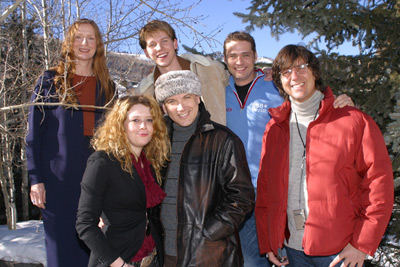 Frances Conroy, Natasha Lyonne, Stark Sands, actor/writer Charles Busch, Jason Priestley and director Mark Rucker 2003 Sundance Film Festival (Photo by Randall Michelson)
