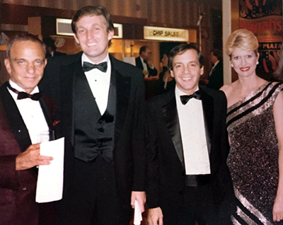 Mr. Cohn and Mr. Trump in an undated photo with Steve Rubell, the co-founder of Studio 54, and Mr. Trump’s first wife, Ivana.