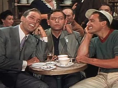 Georges Guétary, Oscar Levant and Gene Kelly in 'An American in Paris'