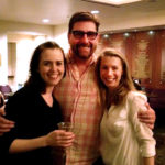 Emily Donahoe, Mark Rucker and Julia Coffey toast the closing of ACT's 'Maple and Vine'
