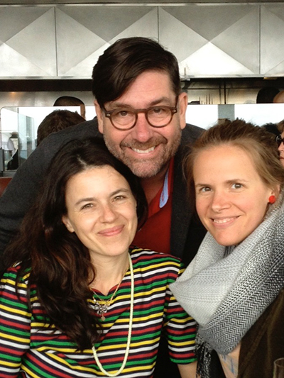 ACT's Bea Basso, Mark Rucker, Carly Cioffi, out to lunch in April 2013.