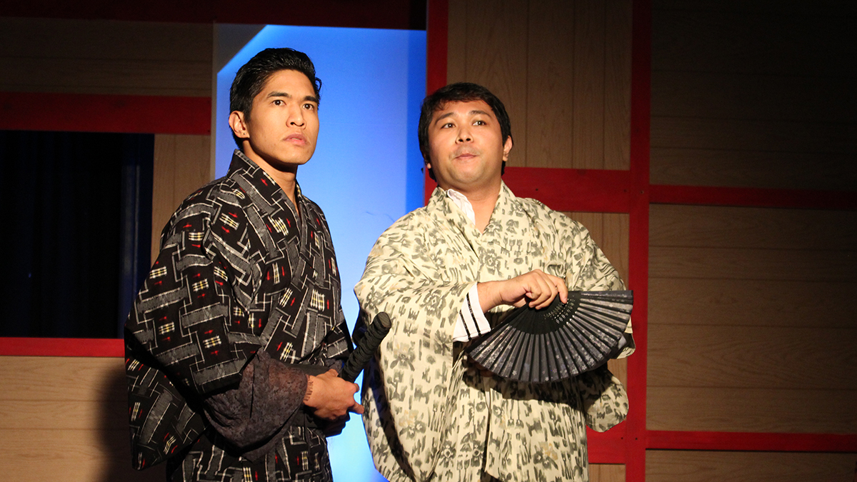 Cesar Cipriano and Daryl Leonardo in Chromulume's 2017 production of Stephen Sondheim's 'Pacific Overtures'