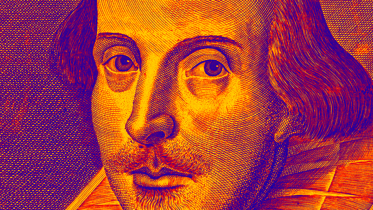 A portrait of William Shakespeare as part of our observance of the 400th Anniversary of the Bard's passing.