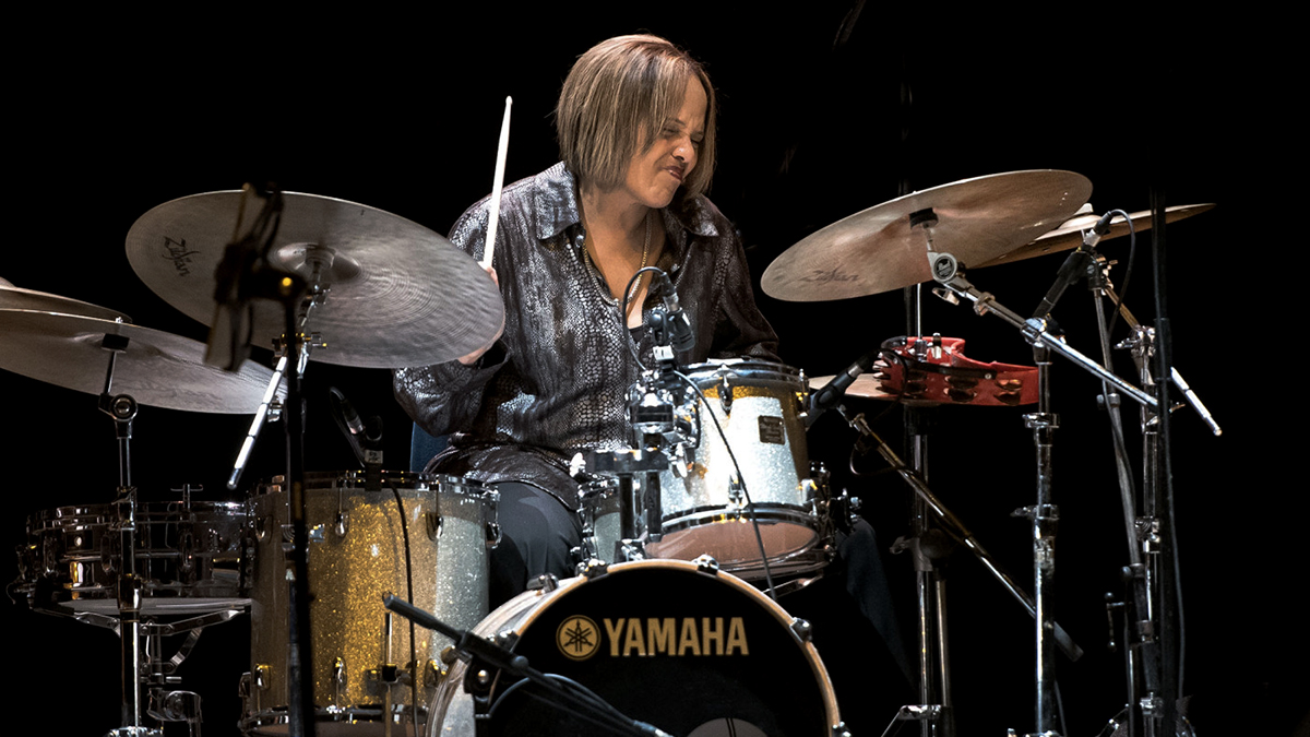 Terri Lyne Carrington in Birmingham, England, May 2017 (Photo: ©John Watson/jazzcamera.co.uk)