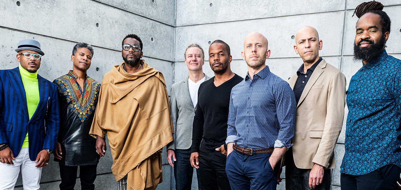 2019 SFJAZZ Collective: Etienne Charles, David Sanchez, Martin Luther McCoy, Adam Rogers, Warren Wolf, Matt Brewer, Edward Simon, Obed Calvaire