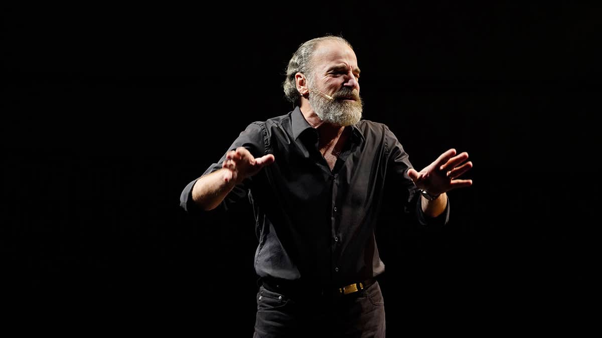 Mandy Patinkin in "Diaries," photo by Joan Marcus