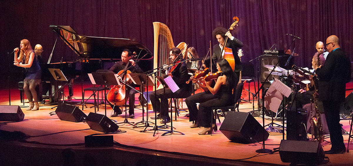 Billy Childs concert of Laura Nyro music. photo by Doug Gifford