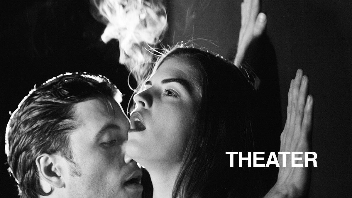 Emily James and Patrick Stafford in Kim Davies' 'Smoke' at the Rogue Machine Theatre