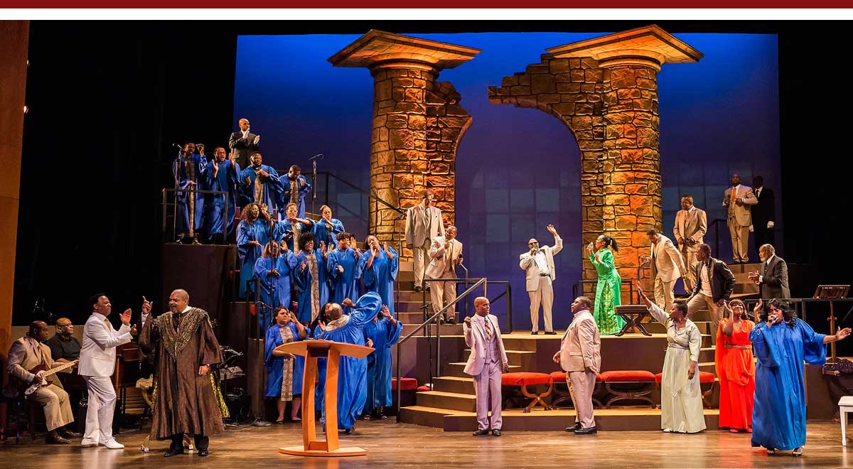 Ebony Repertory Theatre's revival of The Gospel at Colonus, 2015