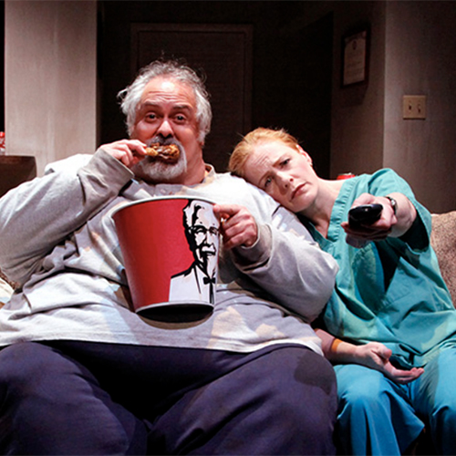 Matthew Arkin and Blake Lindsley in the world premiere of The Whale at South Coast Repertory in 2013.