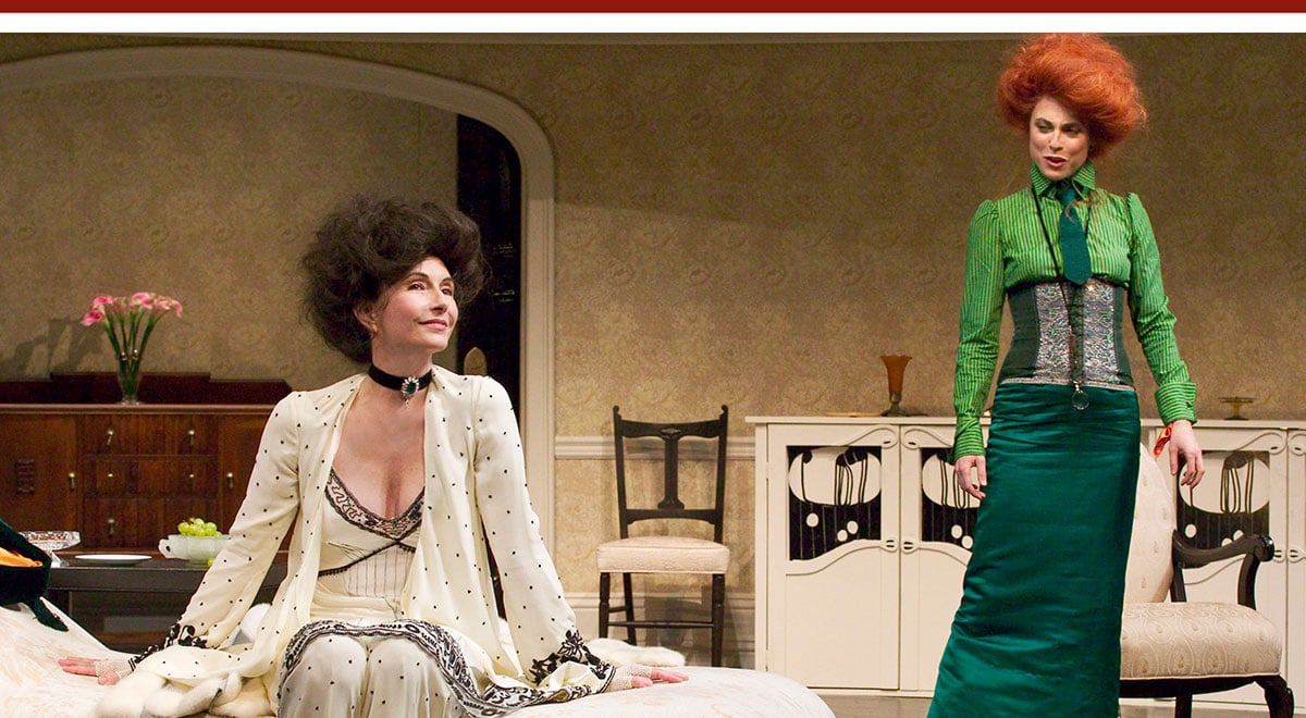 Mary Steenburgen and Rebecca Pidgeon in David Mamet's 'Boston Marriage' at the Geffen Playhouse. Photo by Craig Schwartz
